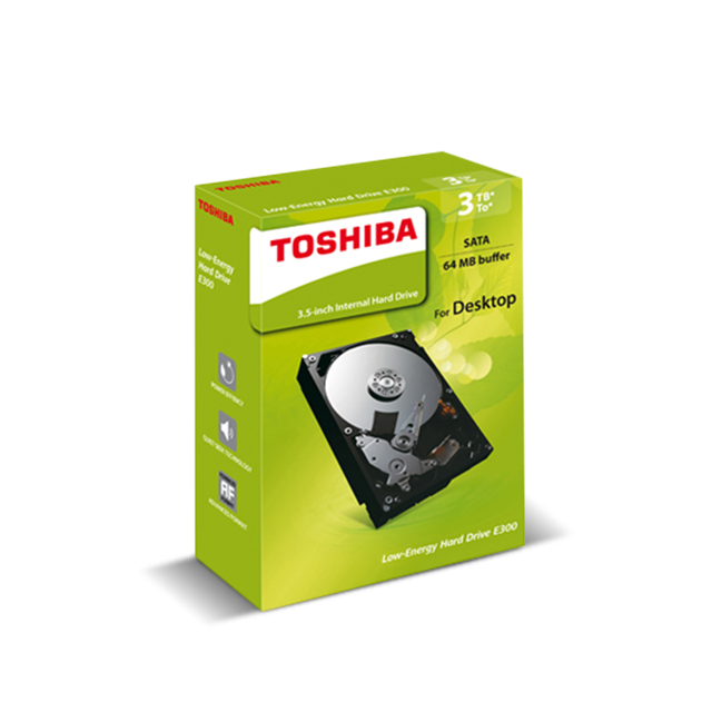 Toshiba Internal Hard Drives E300 Packshot Storage Solutions