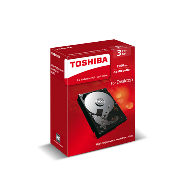 Toshiba Internal Hard Drives P300 Packshot Storage Solutions