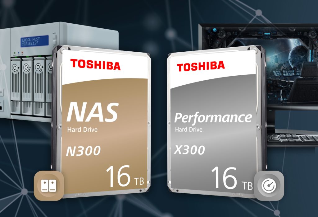 Toshiba Unveils the 18 Tb N300 and X300 Pro Series Hard Drives