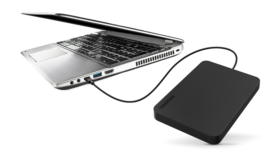 Toshiba Canvio Basics 1 To Disque dur externe portable (6,4 cm (2,5), USB  3.0) Noir - Oussaad Négoce