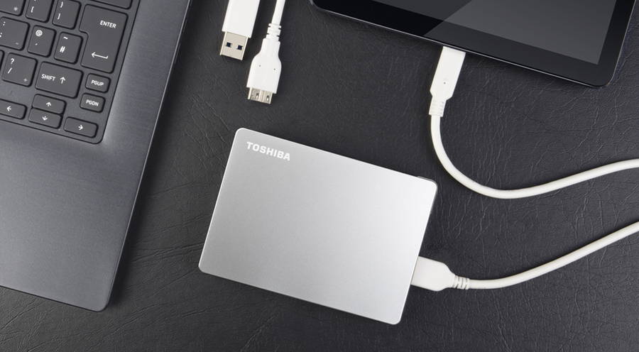 TOSHIBA - Disque dur externe - Canvio Flex - 4To - USB 3.2 / USB-C