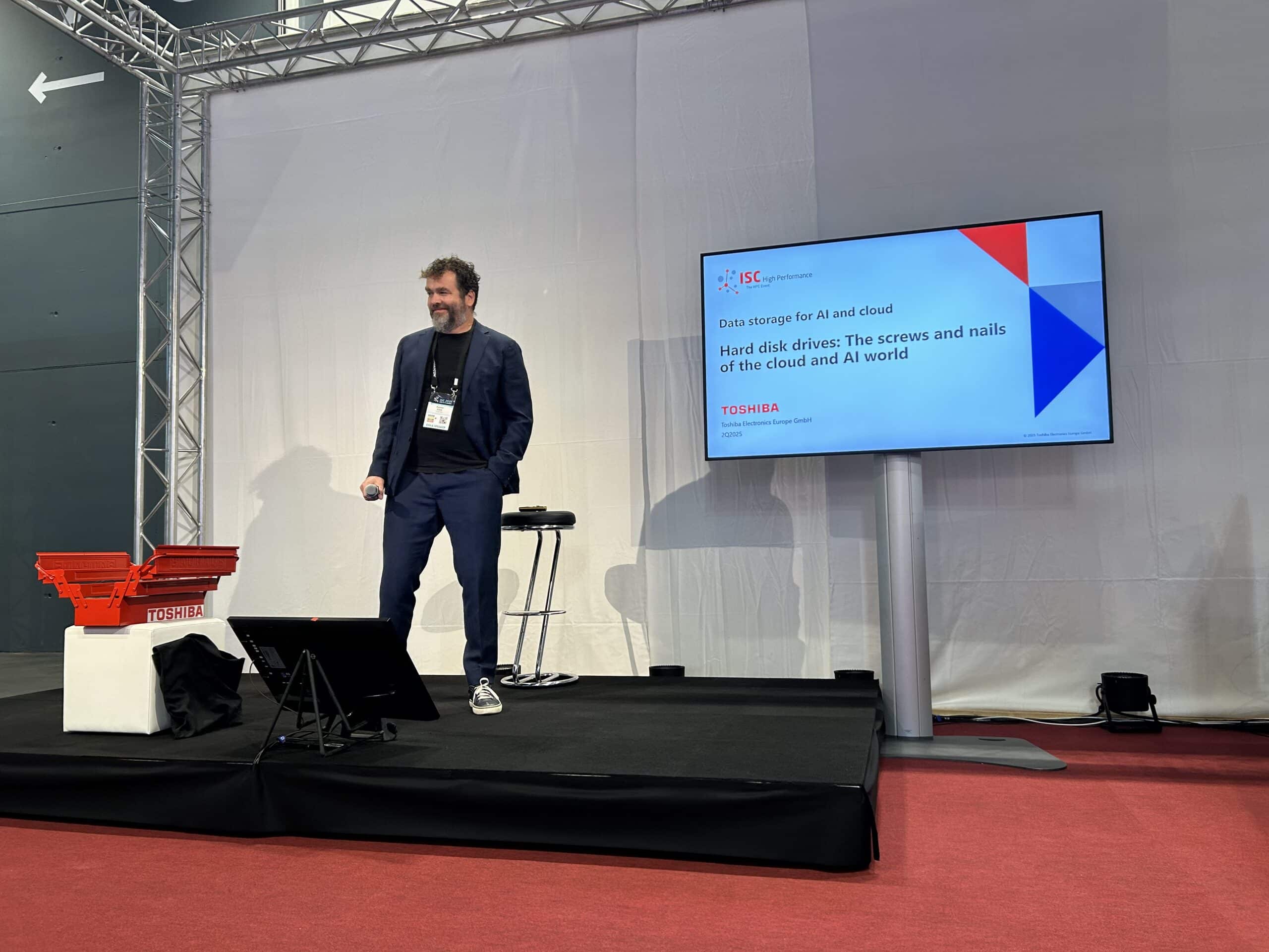 Rainer at ISC keynote presentation 2
