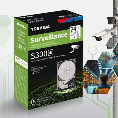 Toshiba lance le disque dur de surveillance S300 AI sur le marché de la distribution.